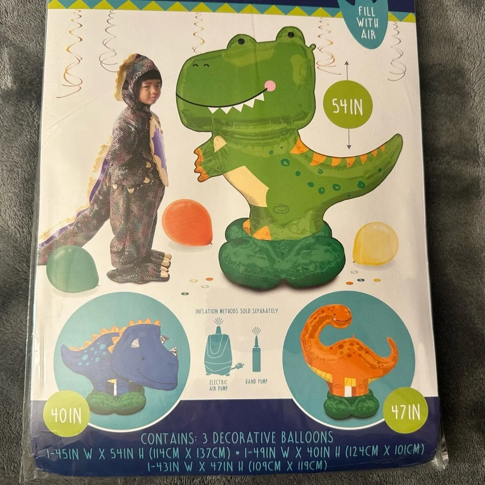 Anagram dinosaur balloons